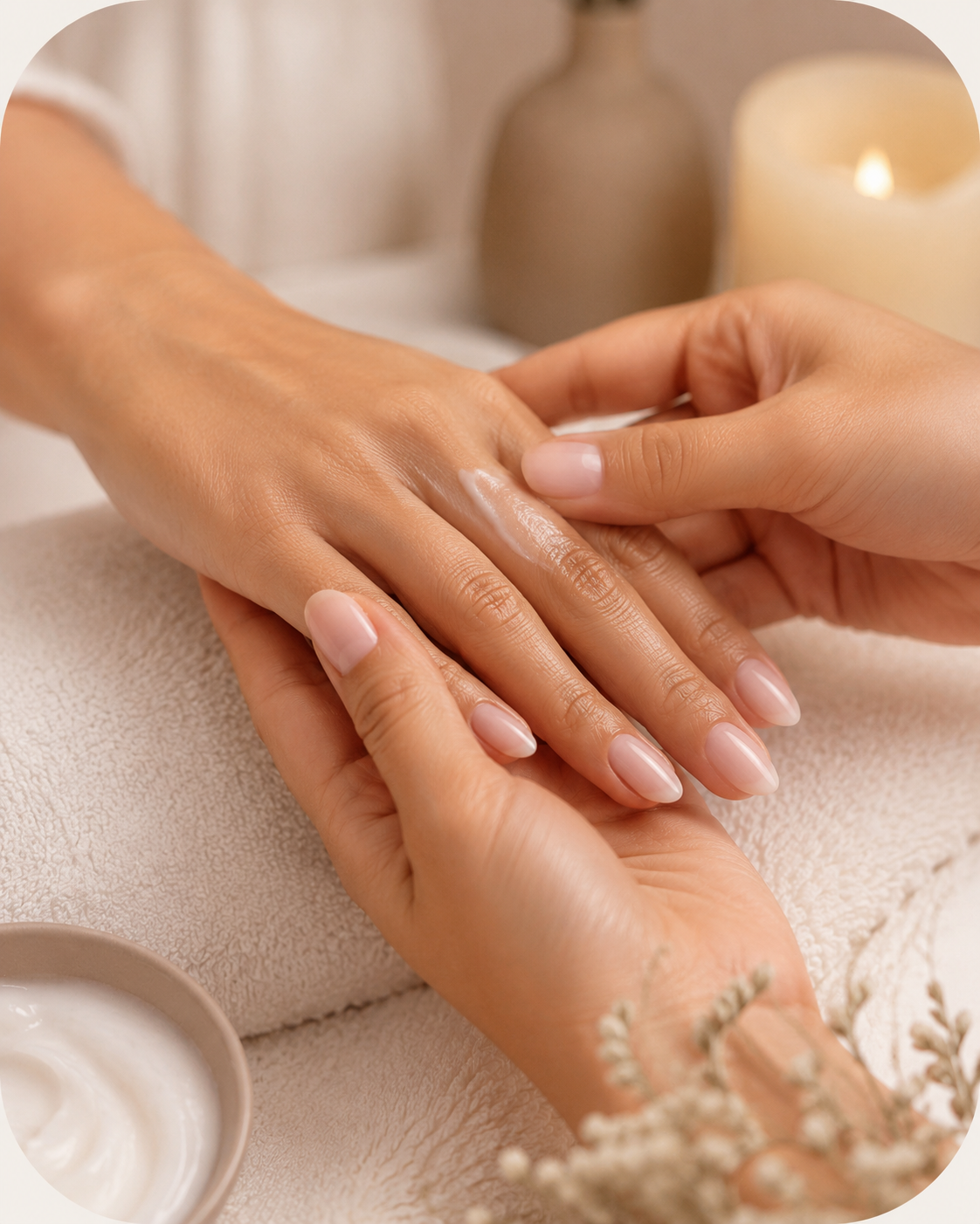Hand massage treatment